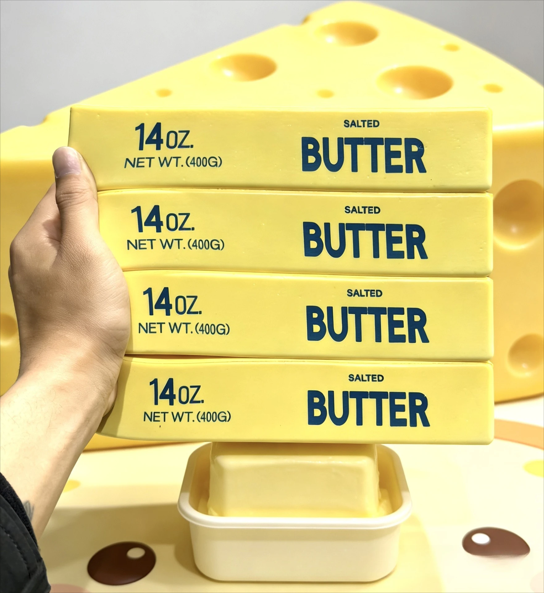 Party Games For Adults And Kids - 23cm Squishy Super Big Butter Stick